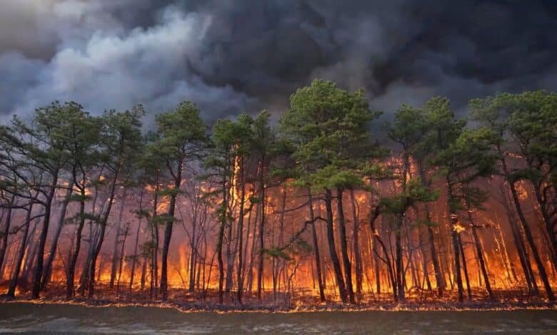 Adolescent allegedly start a massive forest fire of New Jersey