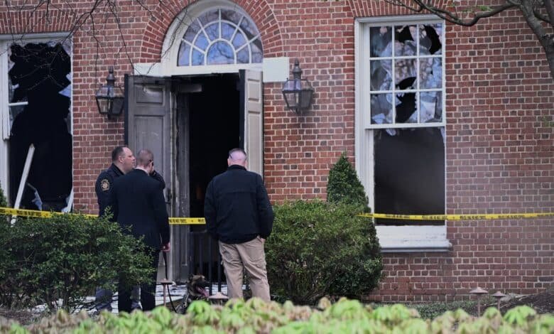Photo: The researchers are on stage after a night fire in the official residence of the governor on Sunday, April 13, 2025 in Harrisburg, pa.