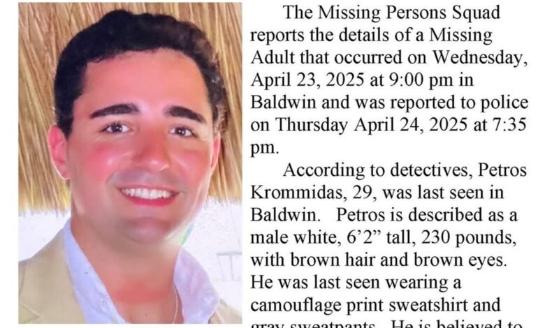 The candidate of the New York County Legislature reported missing for almost a week