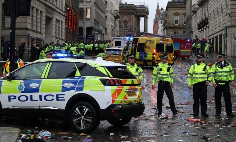 The driver hits pedestrians in the Liverpool Victory Parade: Police