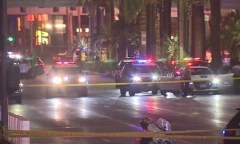 2 dead in the Las Vegas shooting, with a known suspect but not yet arrested, according to the police