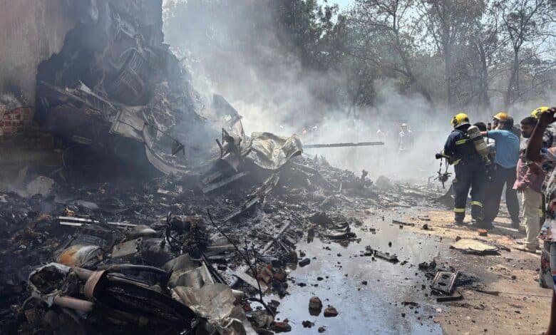 Air India plane transporting 242 accidents in India on the way to the United Kingdom