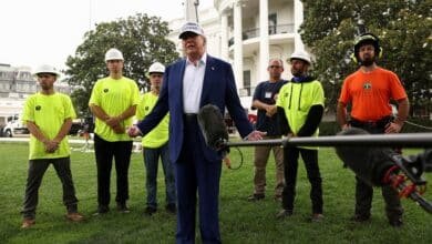 Photo: The new Asta spot is installed in the South Lawn in the White House