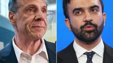 Photo: New York Mayor candidate, Andrew Cuomo in New York City, June 24, 2025 and the mayor's candidate Zohran Mamdani in New York City, June 4, 2025.