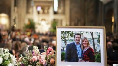 Family, friends, leaders pay the final respects to the legislator and husband of Minnesota.