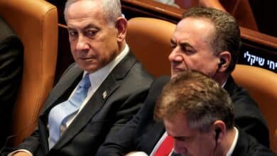 Photo: The Prime Minister of Israel, Benjamin Netanyahu, the Minister of Defense, Israel Katz, and the Minister of Energy and Infrastructure, Eli Cohen, attend the President of Argentina to the Israeli Parliament at its headquarters in Jerusalem on June 11, 2025.