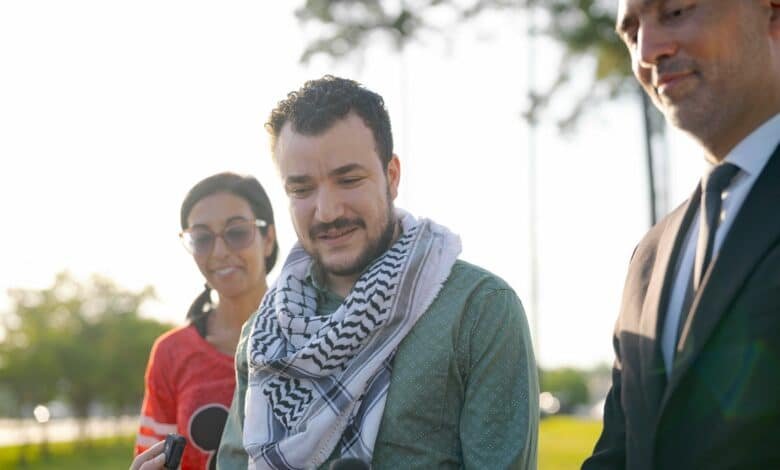Photo: USA. Protests of the Mahmoud Khalil Campus