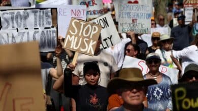 Progressives that support the 'Day of No Kings' protests in the United States to counteract Trump and the military parade