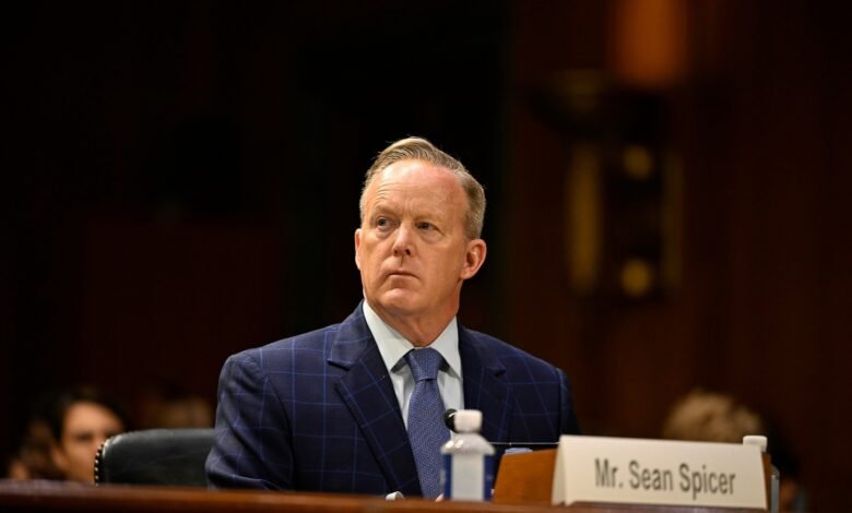 Photo: Sean Spicer Listen to question during the Senate Committee about judicial hearings on how the cover -up drill into danger of America and undermined the Constitution in the Dirksen Senate Office building in Washington, DC, June 18, 2025.