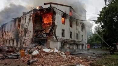 Photo: Consequences of an attack with Russian unmanned aircraft in Kharkiv