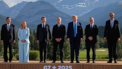 Photo: G7 leaders attend their first session at the G7 Summit in Kananaskis, Alberta, Canada, June 16, 2025.