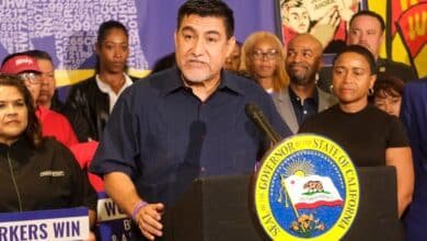 Who is David Huerta, the arrested union leader while protesting in Los Angeles?