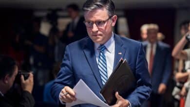 Johnson says that Bondi needs to 'present and explain' the handling of Epstein archives