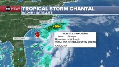 Photo: TS Chantal Radar