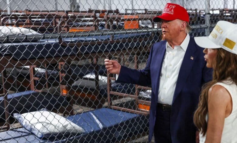 What to know about the migrant detention center 'Aligator Alcatraz' in the middle of Trump's visit