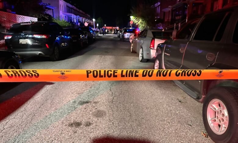 Photo: Police in Baltimore said he responded to a "mass shooting" In a neighborhood in the northwestern part of the city on Saturday night.