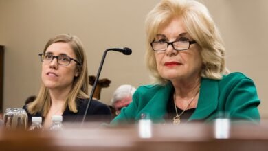 Photo: Patricia de Stacy Harrison (R), President and Executive Director of the Corporation for Public Radio