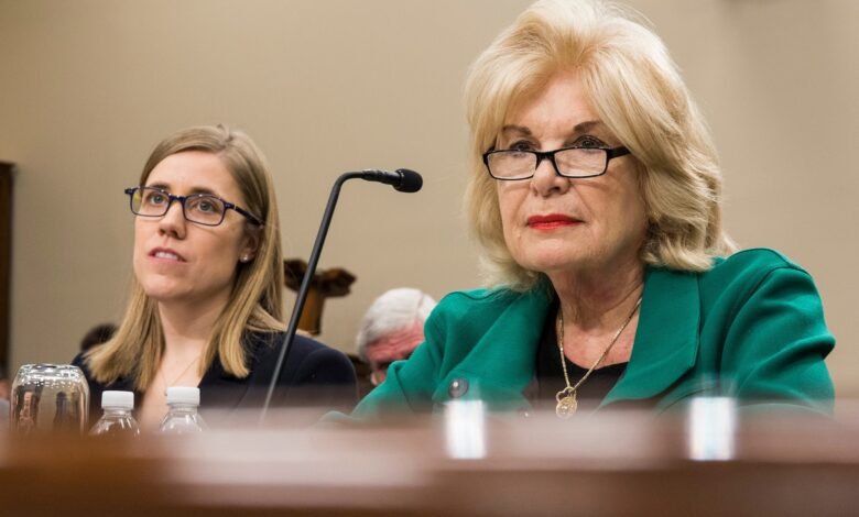 Photo: Patricia de Stacy Harrison (R), President and Executive Director of the Corporation for Public Radio