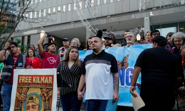 Kilmar Abrego García detained at the ICE office in Maryland