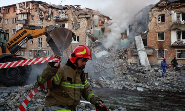 Photo: Consequences of a Russian missile and drone attack on kyiv in Kyiv