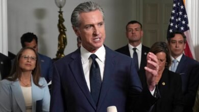 Photo: The governor of California, Gavin Newsom, talks about the Congress Distriction Redistribution Plan requested by President Donald Trump, during a press conference in Sacramento, California, on August 8, 2025.