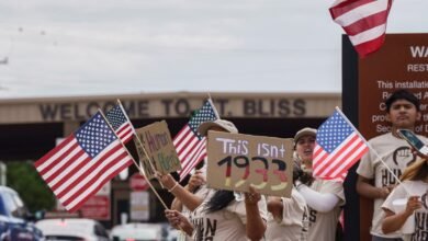 Opening of the new migrant detention center in Texas met with protests