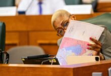 Photo: The Redistribution Committee of Districts of the Congress of the House of Representatives of Texas celebrates the first meeting since the launch of the new map