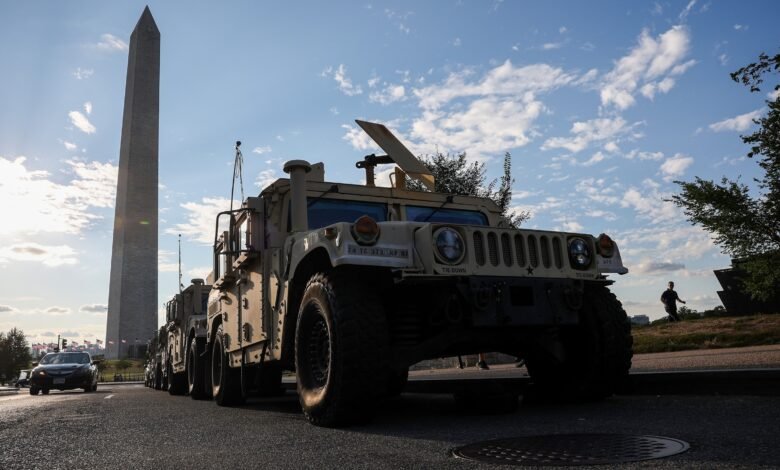 Photo: Trump increases the federal presence of the application of the law, the National Guard in the capital of the Nation unfolds