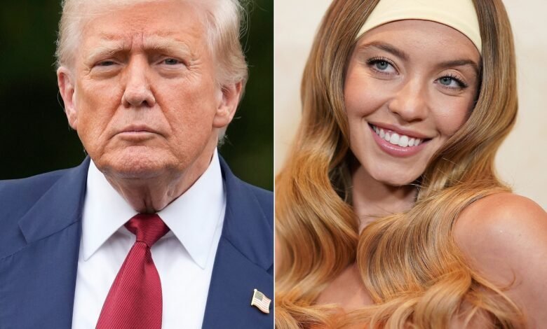 Trump says Sydney Sweeney has the "most popular announcement" in the midst of the controversy