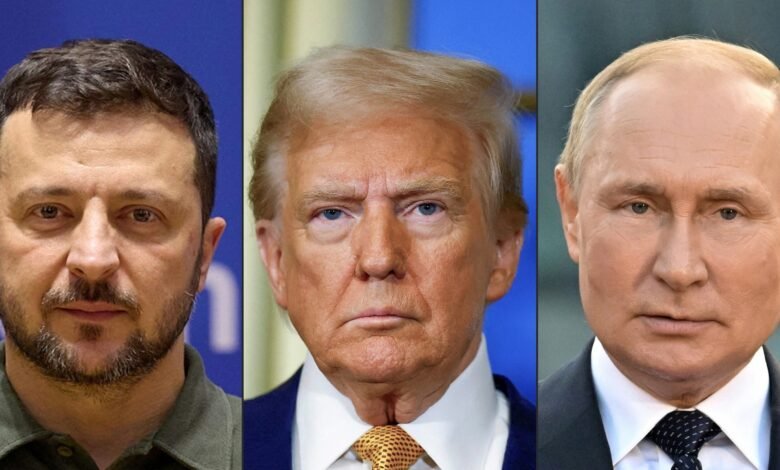 Photo: Ukrainian President Volodymyr Zelensky | Donald Trump | Russian President Vladimir Putin