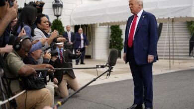 Charlie Kirk commemorative updates: Trump goes to memorial, calls Kirk 'a great man'