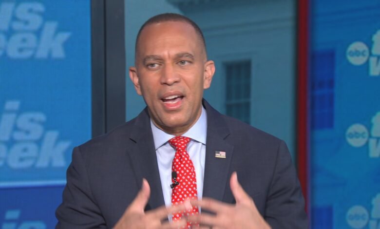Jeffries says that he has "hopes" that the closure of the government can be avoided