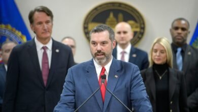 Photo: Erik Siebert, interim lawyer of the United States for the East district of Virginia, speaks during a press conference, March 27, 2025, in Manassas, Va.