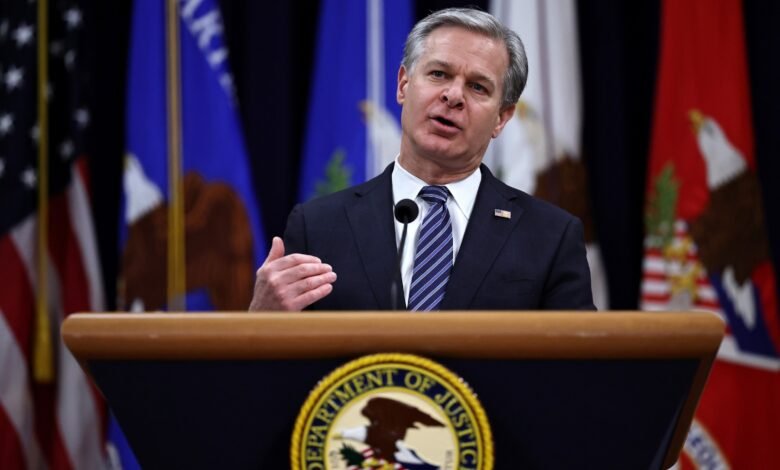 Trump suggests false statements from the participation of FBI agents on January 6 justifies the research of former director Wray