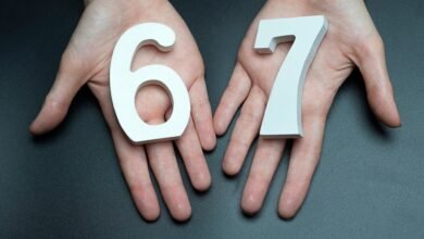 PHOTO: the number sixty-seven.