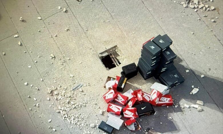 Florida mall robbery: Thieves punched a hole in the mall's ceiling and stole $50,000 worth of sneakers