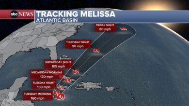 PHOTO: Melissa's path