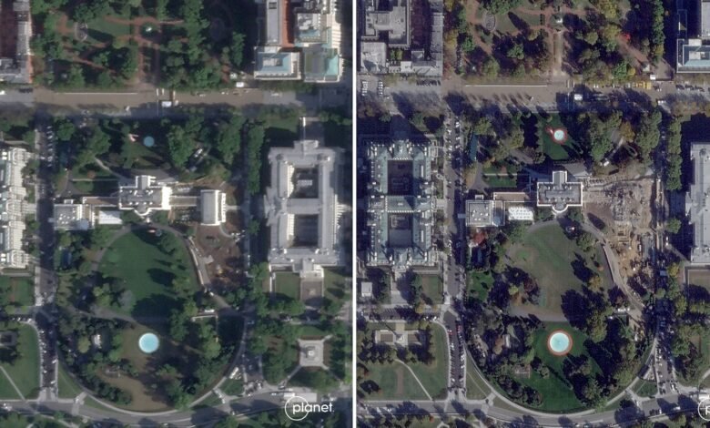 The East Wing of the White House is demolished, new images appear to show