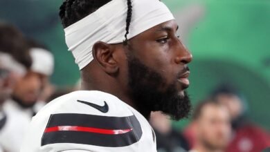 PHOTO: New York Jets defensive player Kris Boyd, pictured on Oct. 31, 2024, while playing for his former team, the Houston Texans, at Met Life Stadium in East Rutherford, New Jersey.