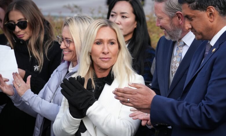 Rep. Marjorie Taylor Greene says she will resign from Congress in January