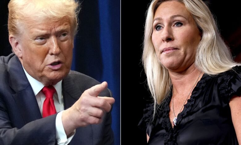 Trump and Marjorie Taylor Greene engage in war of words over Epstein investigation