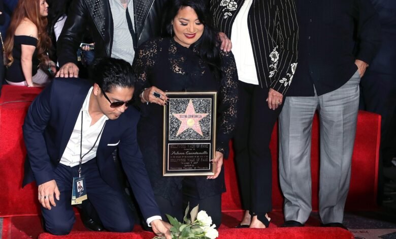 PHOTO: In this Nov. 3, 2017 file photo, Selena's family attends singer Selena Quintanilla's posthumous honoring with a star on the Hollywood Walk of Fame in Hollywood, California.