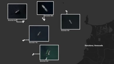 Satellite images suggest 'deliberately' manipulated location data of seized oil tanker