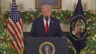 Trump attacks Biden, old grievances, touts 'our country is back' in speech