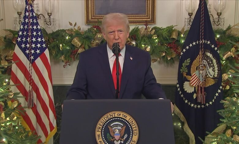 Trump attacks Biden, old grievances, touts 'our country is back' in speech